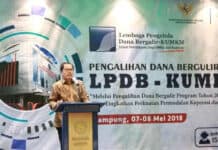 Tingkat Pengembalian Dana Bergulir LPDB di Lampung Tertinggi Capai 91 Persen
