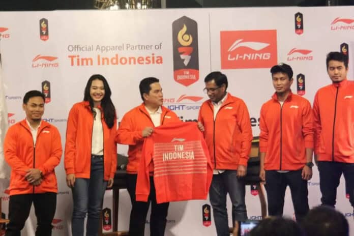 Li-Ning Sponsor Resmi Kontingen Asian Games Indonesia