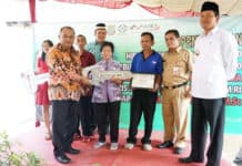 Sesmenkop dan UKM Serahkan Hibah Rumah Siap Huni ke-100 Kopsyah BMI