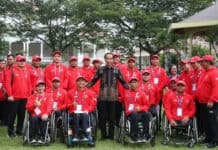 Presiden Jokowi Lepas Kontingen Asian Para Games Indonesia