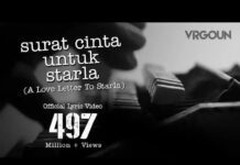 Chord Gitar dan Lirik Lagu Surat Cinta Untuk Starla - Virgoun