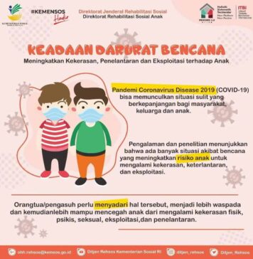 UNICEF dan Kemensos Keluarkan Pedoman Agar Anak Tidak Menjadi Korban Kekerasan Ditengan Pandemi Covid-19