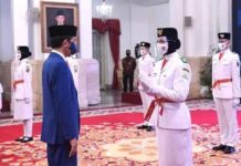 Presiden Jokowi Kukuhkan Anggota Paskibraka 2020