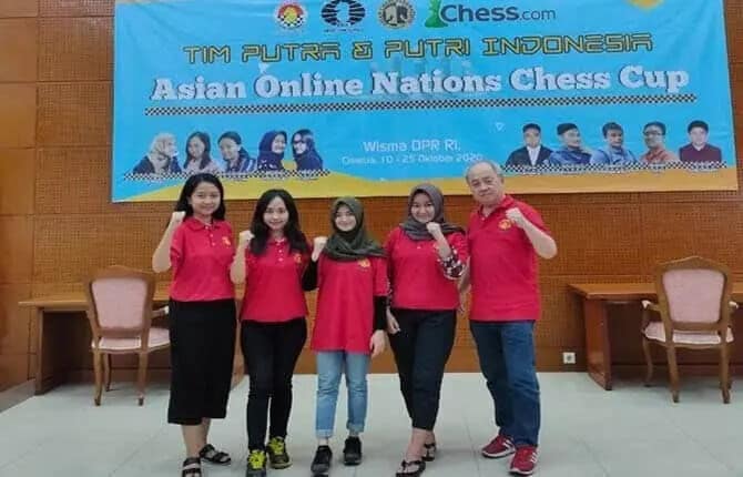 Buat Kejutan, Tim Putri Indonesia Jumpa India di Final Asian Online Nation Chess Cup 2020