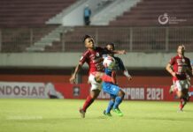 Bali United dan Persib Bandung Berbagi Angka