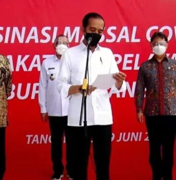 Presiden Jokowi Apresiasi Gubernur Banten Dalam Penanganan Covid-19