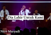 Lirik Lagu Dia Lahir Untuk Kami - Nico Maryadi