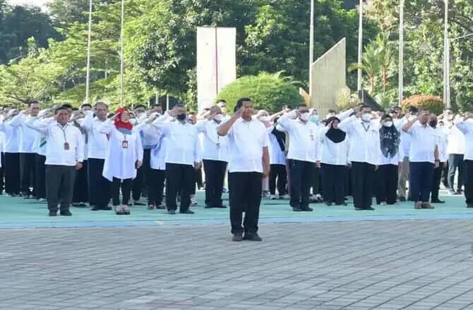 Kemenpora Gelar Apel Pagi, Tingkatkan Semangat dan Disiplin Kerja Pegawai