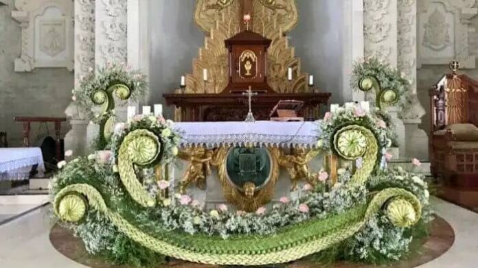IPBI Gandeng Desainer Flora dan Perangkai Janur Hias Altar 14 Gereja di Jakarta dan Tangerang