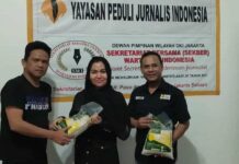 Sinergi Permata Sanny Peduli, KITA, dan YPJI Salurkan Bingkisan Lebaran untuk Wartawan