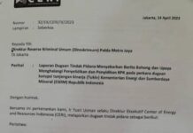 CERI Laporkan Wakil Ketua KPK dan Kabiro KLIK Kementerian ESDM ke Polda Metro Jaya