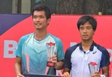 BNI-MedcoEnergi International Tennis M25K Seri II : Ray Ho dan Sun Fajing Raih Gelar Ganda