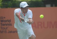 Harum Energy Men's World Tennis Tour 2023: Justin dan Gunawan Melenggang ke Babak Kedua