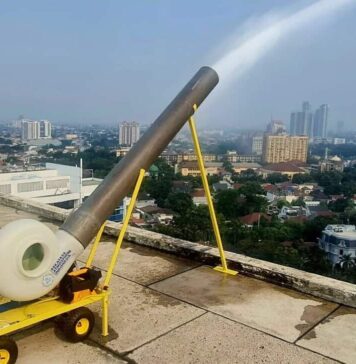 Tekan Polusi Udara Jakarta, Kantor Pusat PLN Pakai Mist Generator Buatan BRIN Tekan Polusi Udara Jakarta, Kantor Pusat PLN Pakai Mist Generator Buatan BRIN