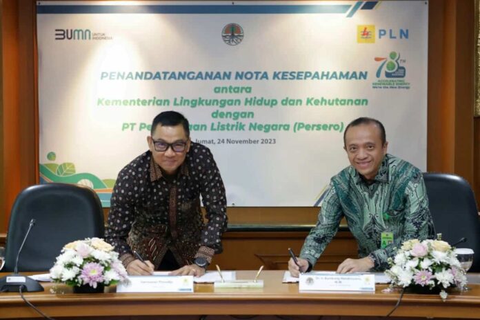 PLN–KLHK Teken MoU Kolaborasi Tingkatkan Penggunaan Energi Terbarukan PLN–KLHK Teken MoU Kolaborasi Tingkatkan Penggunaan Energi Terbarukan