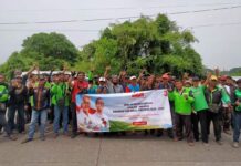 Deklarasi Dukungan Kemenangan Ganjar Mahfud Bersama Komunitas Ojol Pasar Kemis