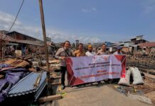 PetroChina Berikan Bantuan untuk Korban Kebakaran di Desa Sungai Itik, Tanjab Timur