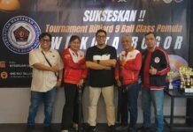 Dua Pebiliar SIWO PWI DKI Jakarta Tembus Babak 16 Besar Turnamen Biliar 9 Ball Class Pemula PWI Kota Bogor