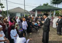 Mensos Gus Ipul Shalat Id bersama kelompok rentan di Sentra Mulya Jaya Jakarta