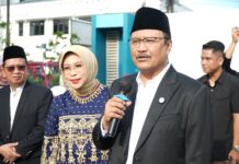 Salat Idul Fitri di Sentra Mulya Jaya, Gus Ipul sampaikan Salam dan Doakan Presiden Prabowo