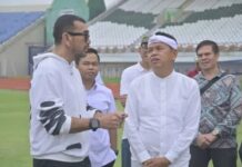 Ketua OC Piala Presiden 2025 Tinjau Kesiapan Stadion Si Jalak Harupat