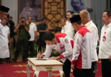 Jamintel Prof. Dr. Reda Manthovani Kukuhkan Bupati dan Wakil Bupati Bogor sebagai Pemimpin ABPEDNAS