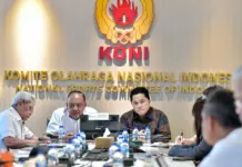 Sambangi KONI Pusat, Menpora Bahas Pembinaan Olahraga Nasional